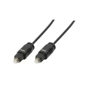 LogiLink Toslink - Toslink, 1m audio cable Black