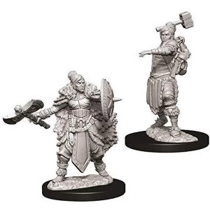 Dungeons & Dragons Nolzur's Marvelous Unpainted Miniatures - Female Half-Orc Barbarian