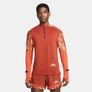 Nike Dri-FIT Element Mens 1/2-Zip Trail Running Top - Orange