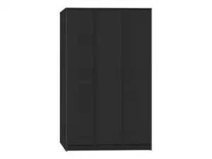 Seconique Malvern Black 3 Door Triple Wardrobe