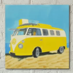 VW beach day 8 x 8 Tile