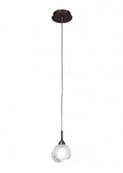 Ceiling Pendant 1 Light G9, Black Chrome