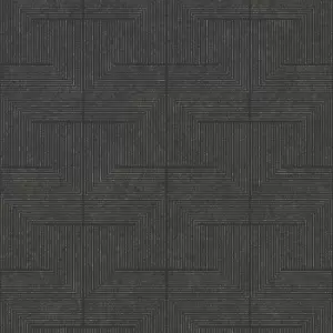 Superfresco Colours Illusion Charcoal Wallpaper