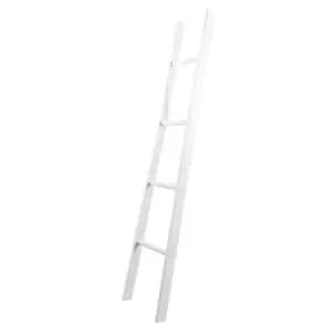 White Wooden Bathroom Towel Ladder