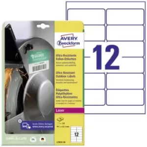 Avery-Zweckform L7913-10 Labels 99.1 x 42.3mm PE film White 120 pc(s) Permanent All-purpose labels