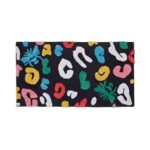 Joules Leopard Bee Bath Mat, Multi