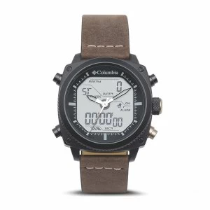 Columbia CSC05-001 Ridge Runner Analog-Digital Dark Brown Leather Watch