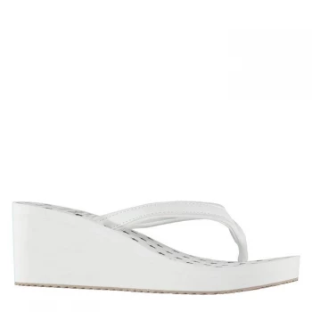 SoulCal EVA Wedge Flip Flops Ladies - White