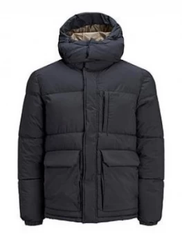 Jack & Jones Darren Padded Jacket - Dark Navy, Size XL, Men