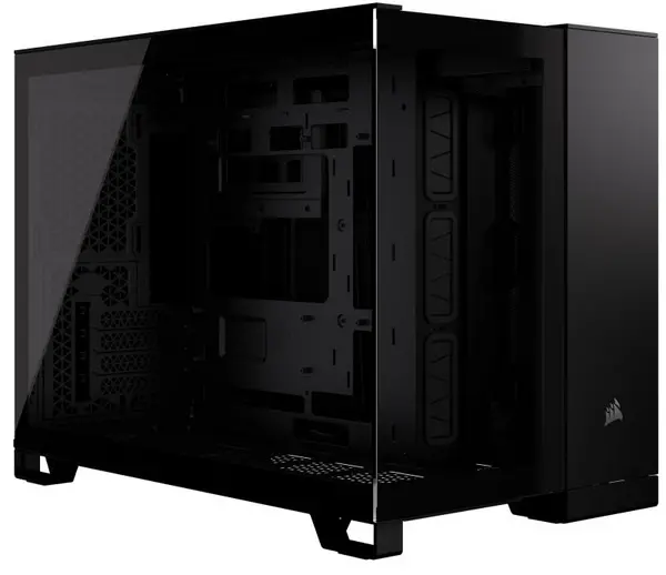 CORSAIR 2500X Micro ATX Dual Chamber PC Case - Black