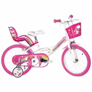 Unicorn 14" Wheel Childrens Bicycle, white