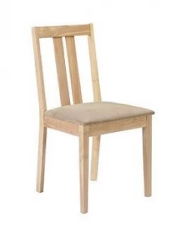 Julian Bowen Pair Of Rufford Dining Chairs - Natural