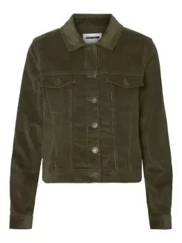 NOISY MAY Corduroy Jacket Women Green