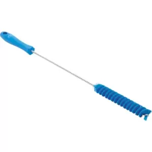 Vikan Pipe brush with handle, medium, Ø 20 mm, pack of 15, blue