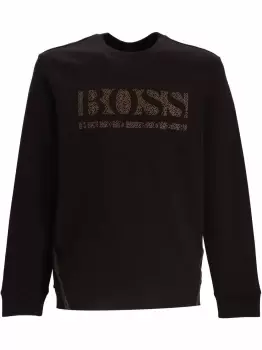 BOSS Logo Pixel Salbo Sweatshirt Black