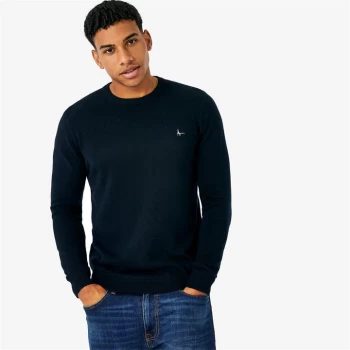 Jack Wills Seabourne Crew Neck Logo Jumper - Navy