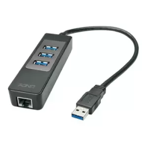 Lindy USB 3.1 Hub & Gigabit Ethernet Adapter