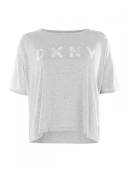 DKNY Iridescent logo tee Grey