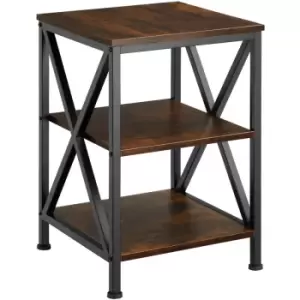 Bedside table Nottingham - bedside table, table, bedroom table - industrial dark - industrial dark