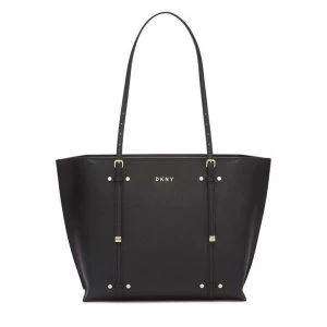 DKNY Bo Saffiano Tote Bag - Black/Gold BGD