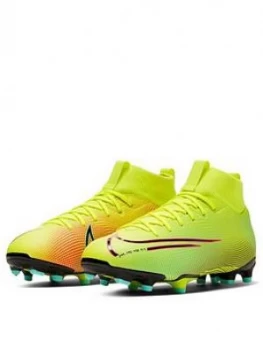 Nike Junior Mercurial Superfly 6 Fg Academy Football Boots, Yellow, Size 1