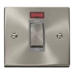 Click Scolmore Deco Ingot 1 Gang 45A 2 Pole Neon Switch - VPSC501GY