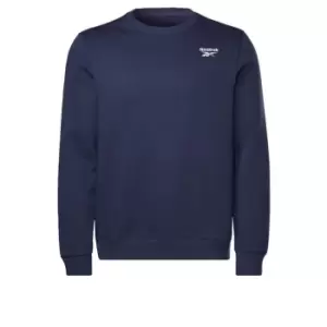 Reebok Identity Fleece Crew Sweatshirt Mens - Blue