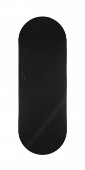 Wickes Soap Ellipse Electric Glass Radiator - Black 1380 x 500 mm