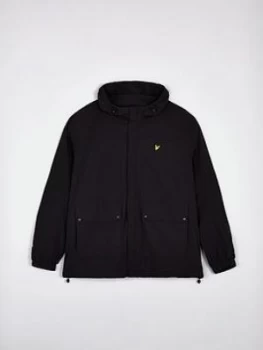 Lyle & Scott Big Hooded Padded Jacket, Black, Size XL, Men