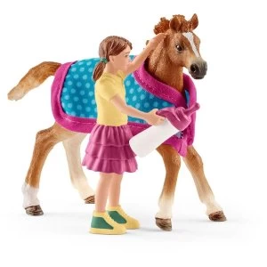 Schleich Horse Club - Foal Horse FigureWith Blanket