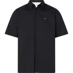 Calvin Klein Stretch Poplin S/S Regular Shirt - Black