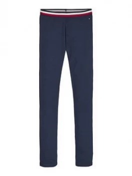 Tommy Hilfiger Girls Essential Legging - Navy, Size Age: 10 Years, Women