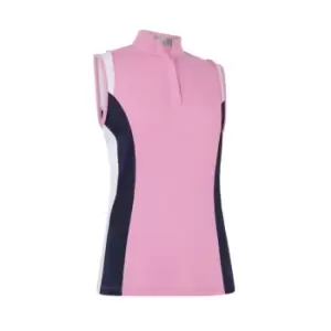 Callaway Colour Block Polo Shirt Womens - Pink