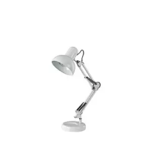 Kelly 1 Light Desk Lamp White, E27