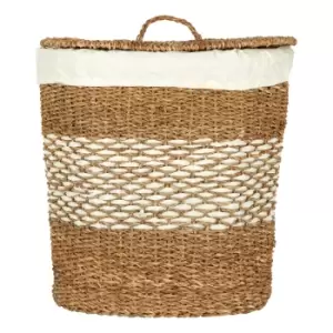 Oval Seagrass Basket With Lid