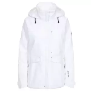 Trespass Womens/Ladies Voyage Waterproof Long-Sleeved Jacket (XXS) (White)