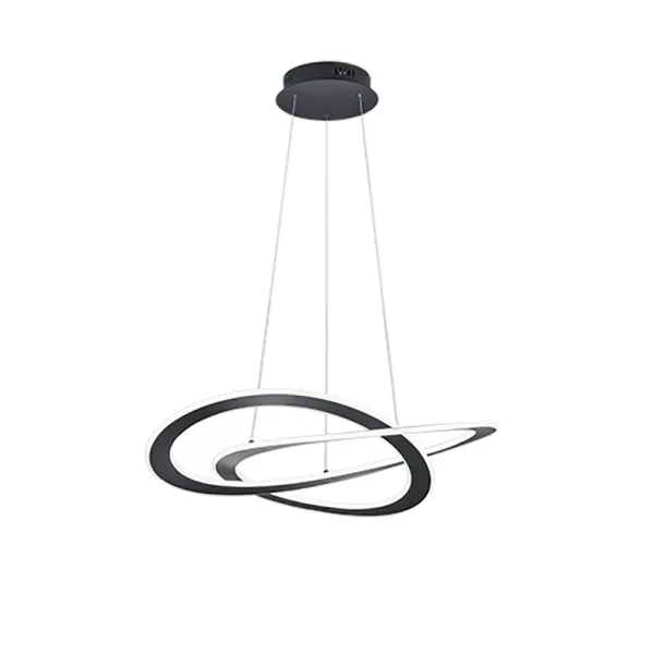 Oakland Modern 52W LED Pendant Ceiling Light Anthracite 3000K