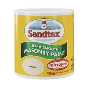 Sandtex Ultra smooth Cornish cream Smooth Masonry Paint 2.5L