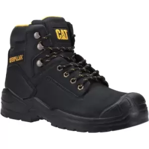 Caterpillar Mens Striver Mid S3 Leather Safety Boots (8 UK) (Black)