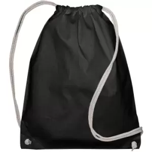 Jassz Bags Drawstring Backpack (Pack Of 2) (One Size) (Black) - Black