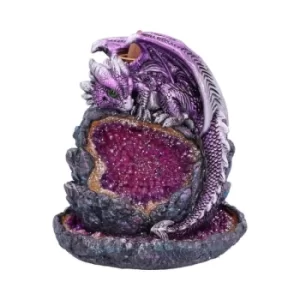 Crystalline Protector Backflow Purple Incense Burner