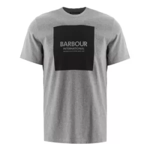 Barbour International Anthracite Marl Block T-Shirt