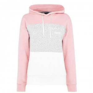 Gant Stripe Colour-Block Hoodie - Rose 659