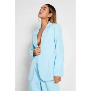 I Saw It First Aqua Blue Premium Single Breasted Blazer - Blue