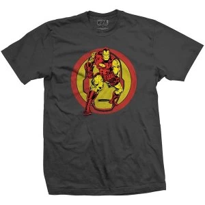 Marvel Comics - Iron Man Dual Unisex X-Large T-Shirt - Grey