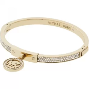 Ladies Michael Kors PVD Gold plated Hinged Bangle