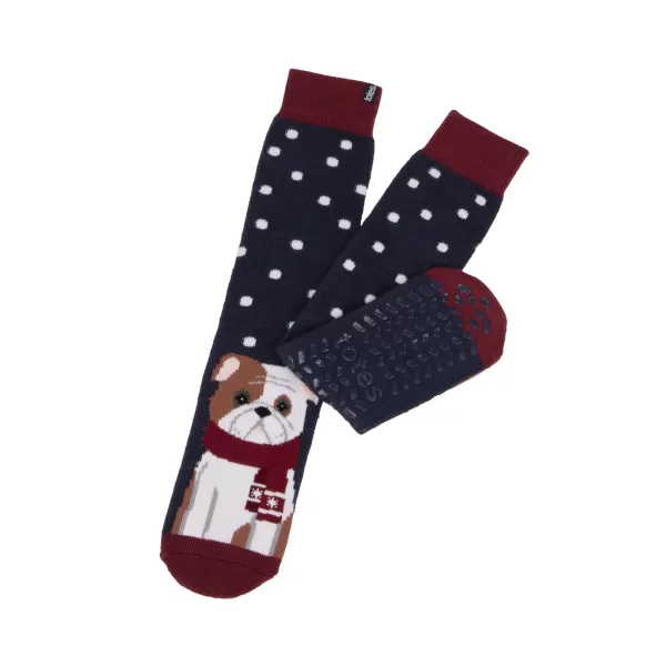 totes Toasties Original Dog Slipper Socks MultiColoured