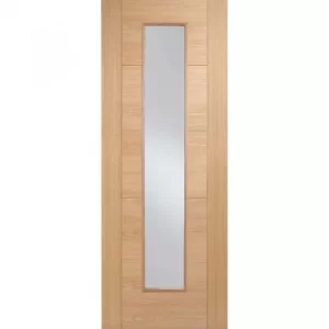 LPD Internal Oak Vancouver Pre-finished Long Glazed Fire Door 838mm