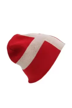 Denmark Flag Design Winter Beanie Hat