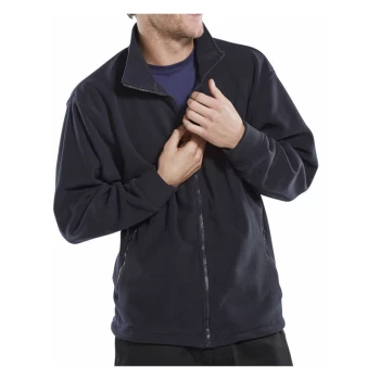 FLEECE JKT NAVY 5XL - Navy Blue - Click